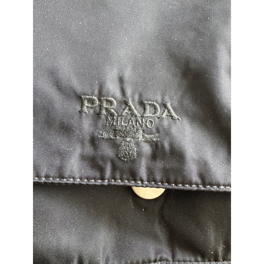 Prada Black Nylon Chain Shoulder Bag Made in Italy Authentic CoA - Picture 2 of 8